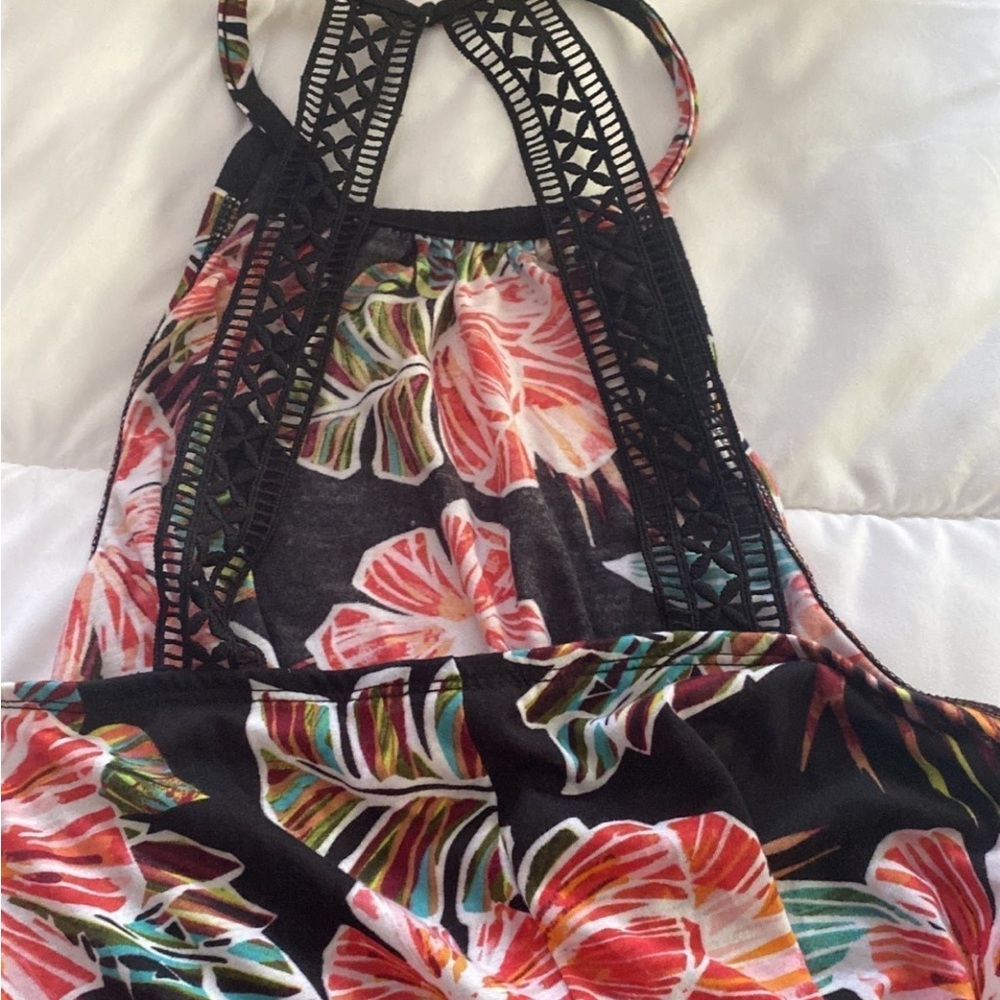 Tahiti maxi dress multi colors size large - Picture 3 of 5